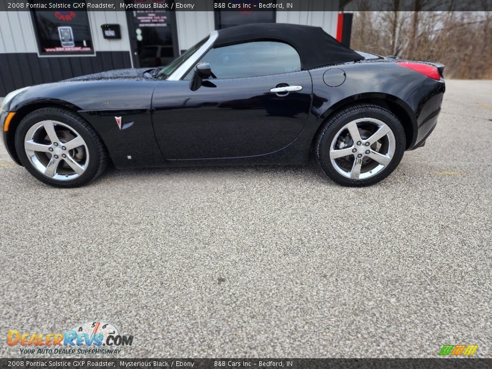 2008 Pontiac Solstice GXP Roadster Mysterious Black / Ebony Photo #12