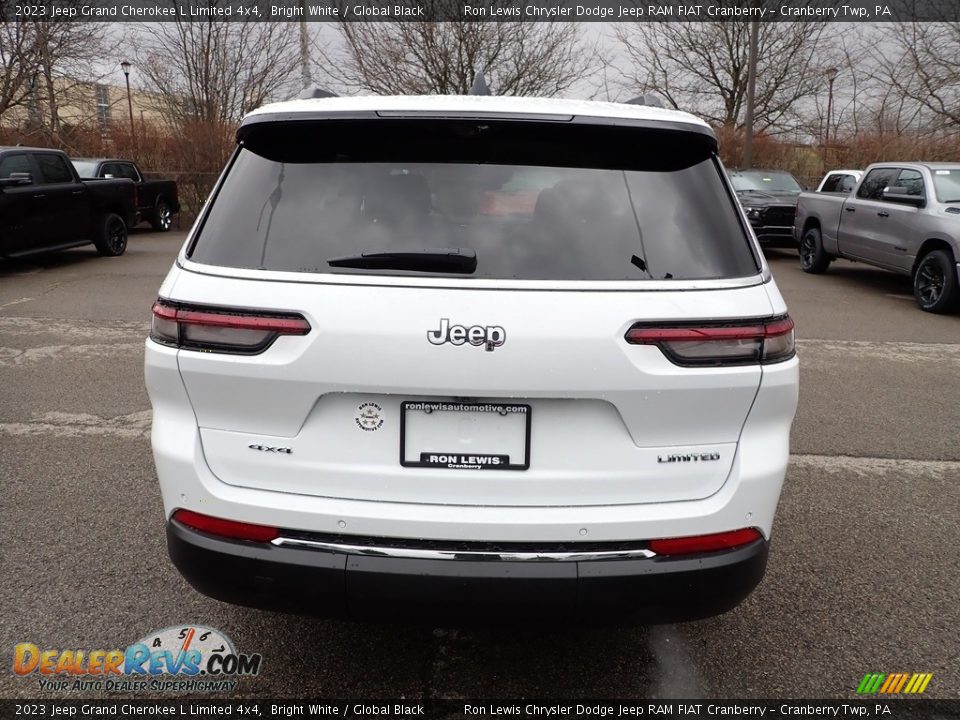 2023 Jeep Grand Cherokee L Limited 4x4 Bright White / Global Black Photo #4