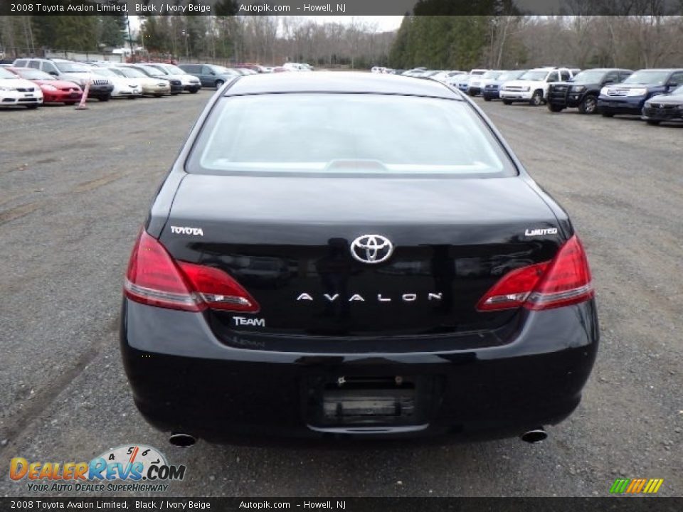 2008 Toyota Avalon Limited Black / Ivory Beige Photo #5