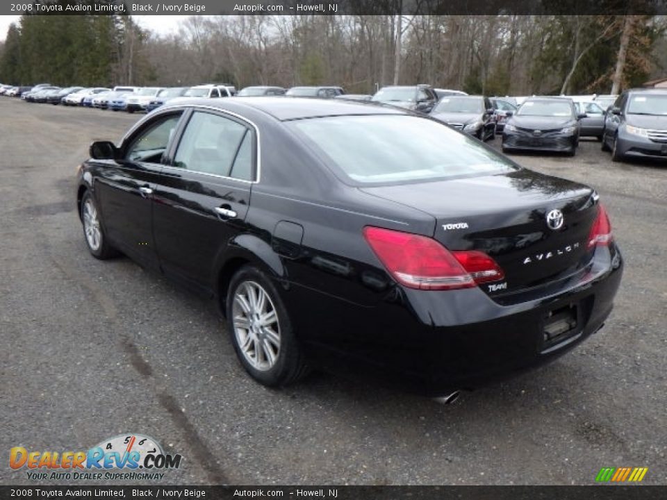 2008 Toyota Avalon Limited Black / Ivory Beige Photo #6