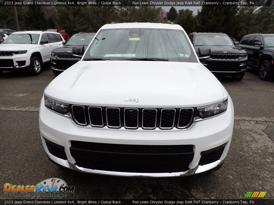 2023 Jeep Grand Cherokee L Limited 4x4 Bright White / Global Black Photo #8