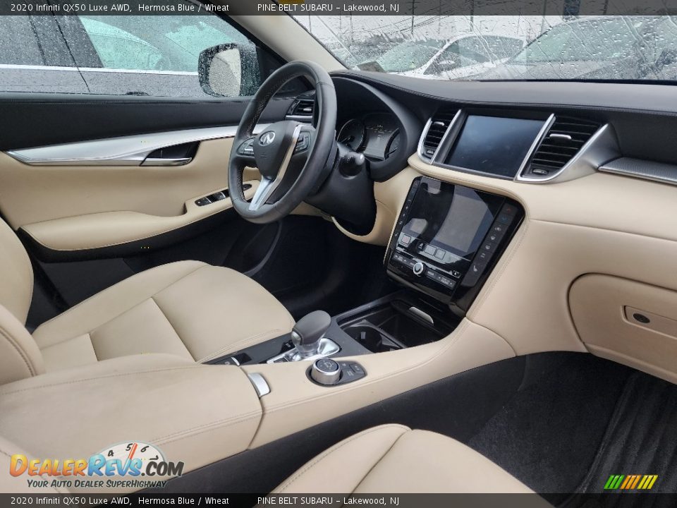 2020 Infiniti QX50 Luxe AWD Hermosa Blue / Wheat Photo #4