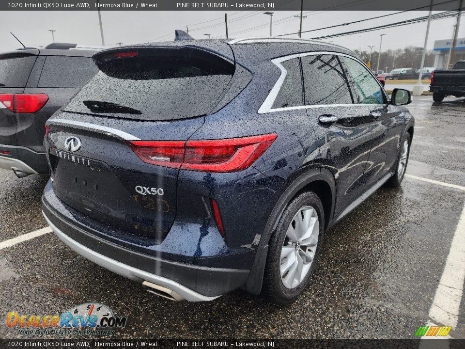 2020 Infiniti QX50 Luxe AWD Hermosa Blue / Wheat Photo #6