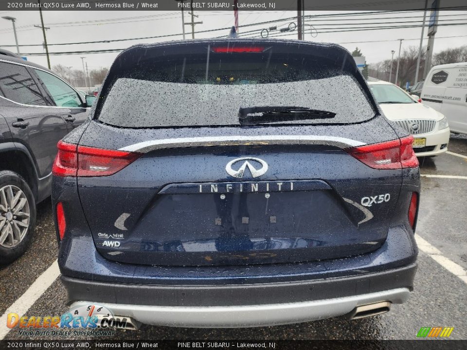 2020 Infiniti QX50 Luxe AWD Hermosa Blue / Wheat Photo #7