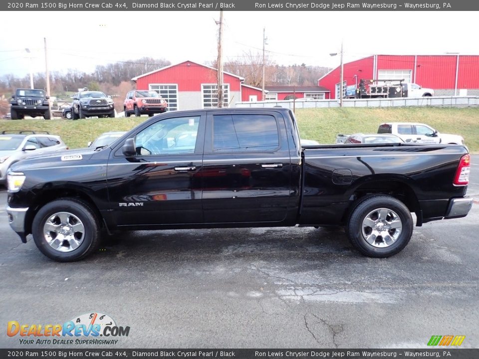 2020 Ram 1500 Big Horn Crew Cab 4x4 Diamond Black Crystal Pearl / Black Photo #2