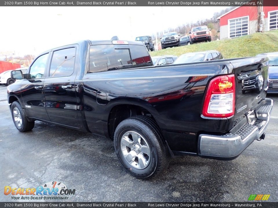 2020 Ram 1500 Big Horn Crew Cab 4x4 Diamond Black Crystal Pearl / Black Photo #3