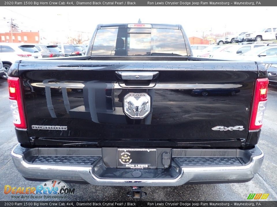 2020 Ram 1500 Big Horn Crew Cab 4x4 Diamond Black Crystal Pearl / Black Photo #4