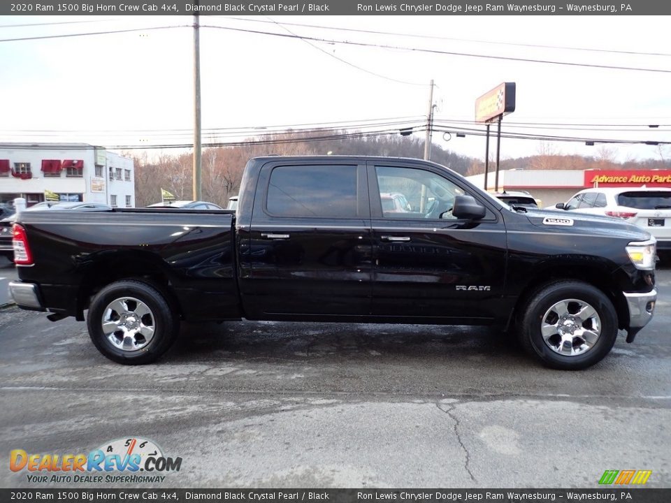 2020 Ram 1500 Big Horn Crew Cab 4x4 Diamond Black Crystal Pearl / Black Photo #7
