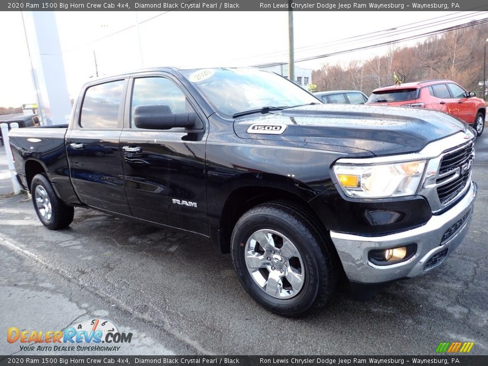 Diamond Black Crystal Pearl 2020 Ram 1500 Big Horn Crew Cab 4x4 Photo #8