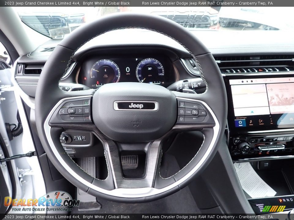 2023 Jeep Grand Cherokee L Limited 4x4 Bright White / Global Black Photo #19