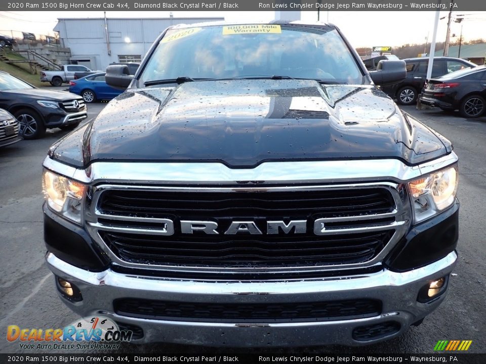 2020 Ram 1500 Big Horn Crew Cab 4x4 Diamond Black Crystal Pearl / Black Photo #9