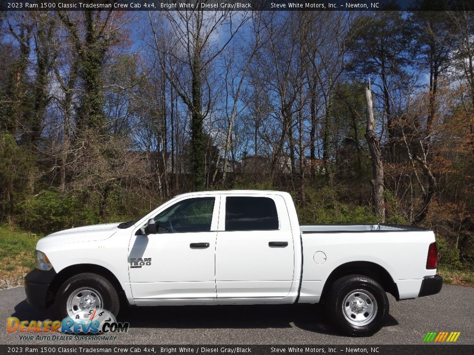 Bright White 2023 Ram 1500 Classic Tradesman Crew Cab 4x4 Photo #1