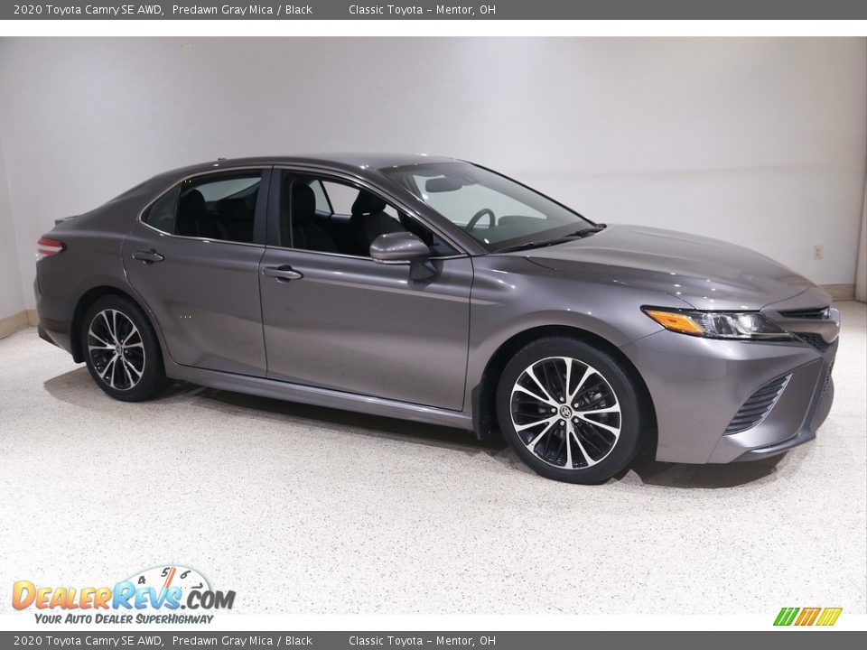 2020 Toyota Camry SE AWD Predawn Gray Mica / Black Photo #1