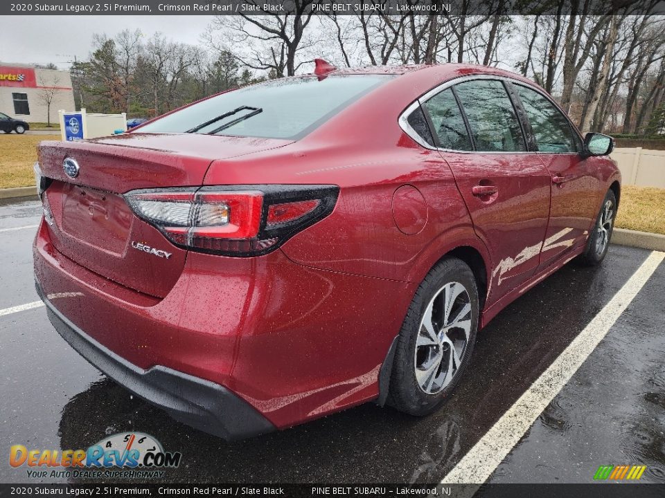 2020 Subaru Legacy 2.5i Premium Crimson Red Pearl / Slate Black Photo #4
