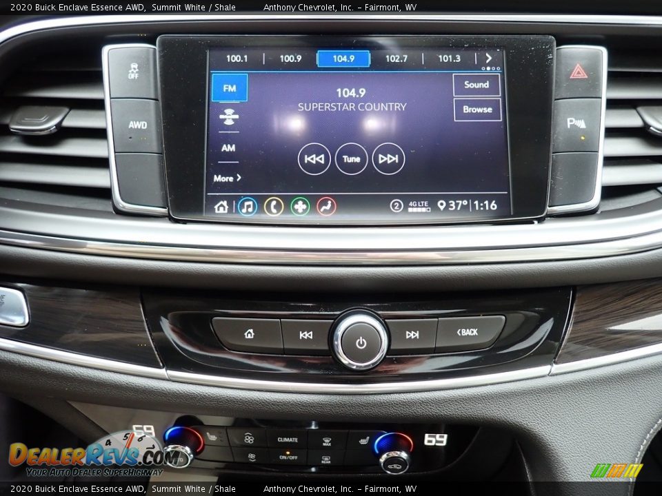 2020 Buick Enclave Essence AWD Summit White / Shale Photo #19