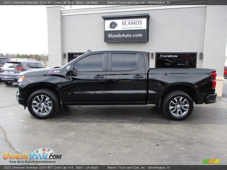 2023 Chevrolet Silverado 1500 RST Crew Cab 4x4 Black / Jet Black Photo #1