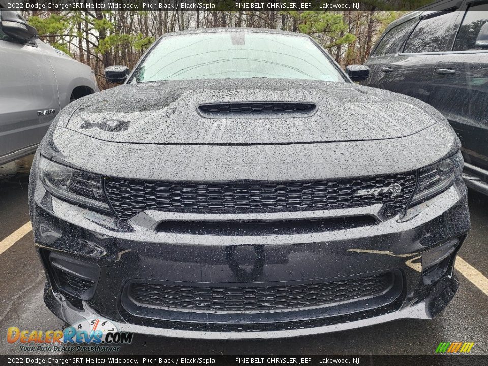 2022 Dodge Charger SRT Hellcat Widebody Pitch Black / Black/Sepia Photo #2