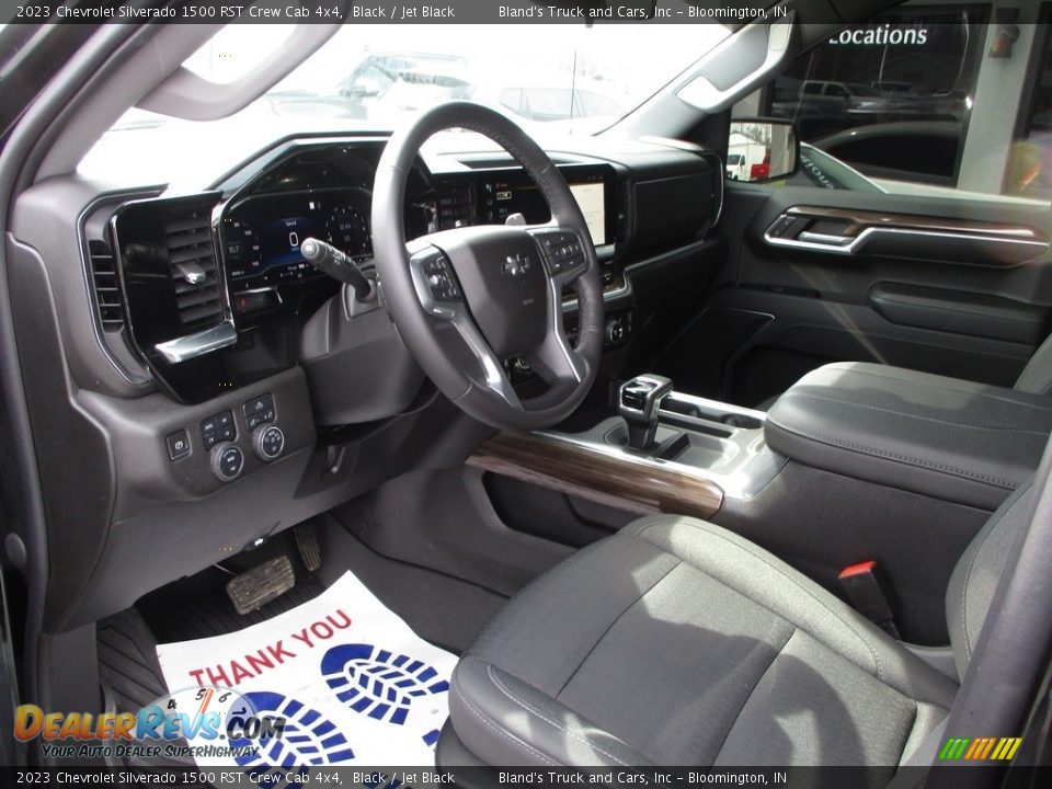 2023 Chevrolet Silverado 1500 RST Crew Cab 4x4 Black / Jet Black Photo #6