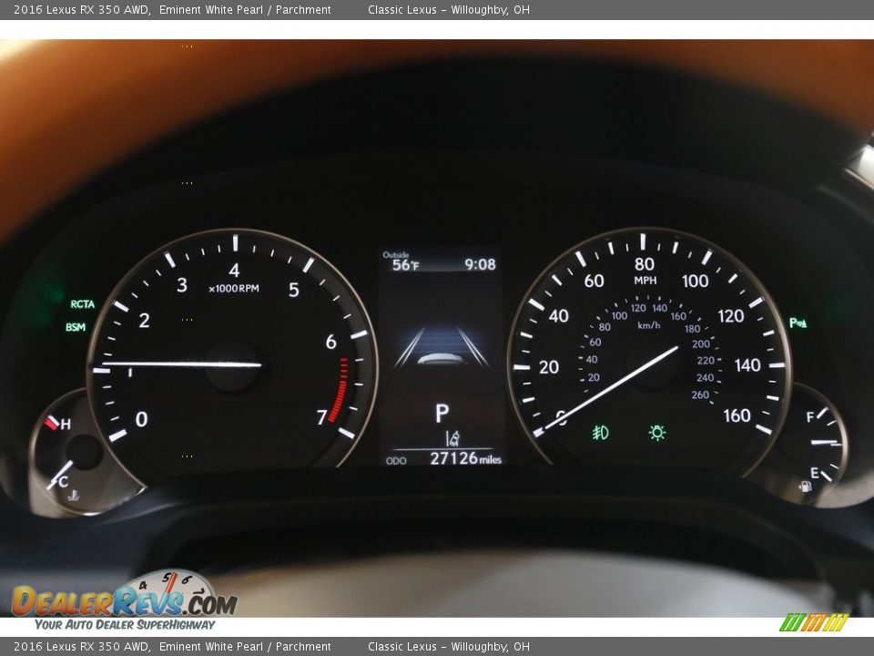 2016 Lexus RX 350 AWD Gauges Photo #8