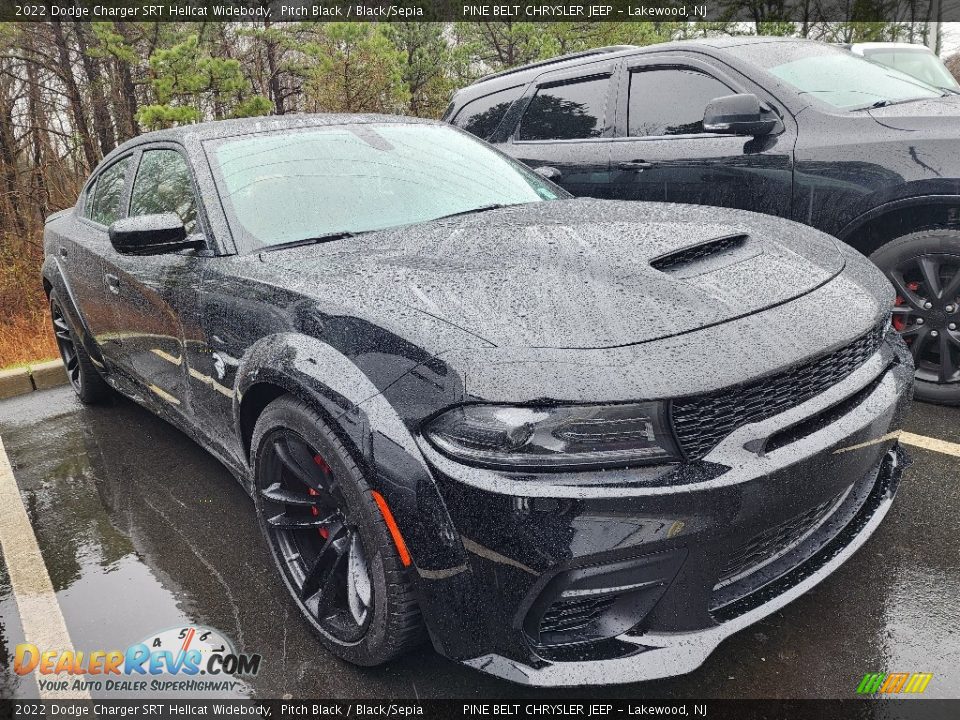 Front 3/4 View of 2022 Dodge Charger SRT Hellcat Widebody Photo #3