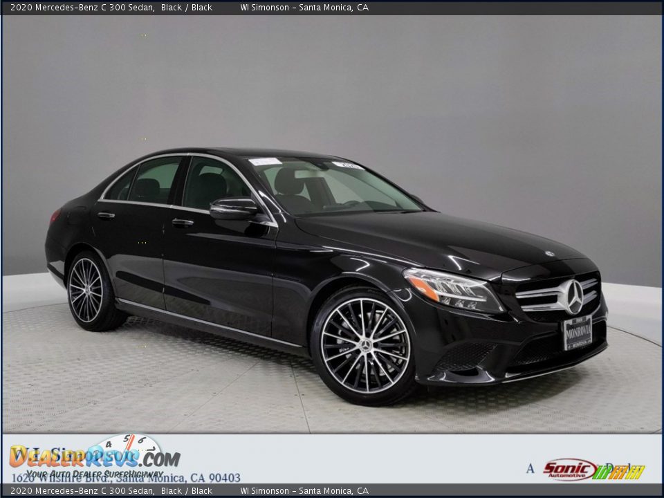 2020 Mercedes-Benz C 300 Sedan Black / Black Photo #1