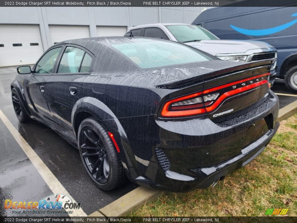 2022 Dodge Charger SRT Hellcat Widebody Pitch Black / Black/Sepia Photo #9