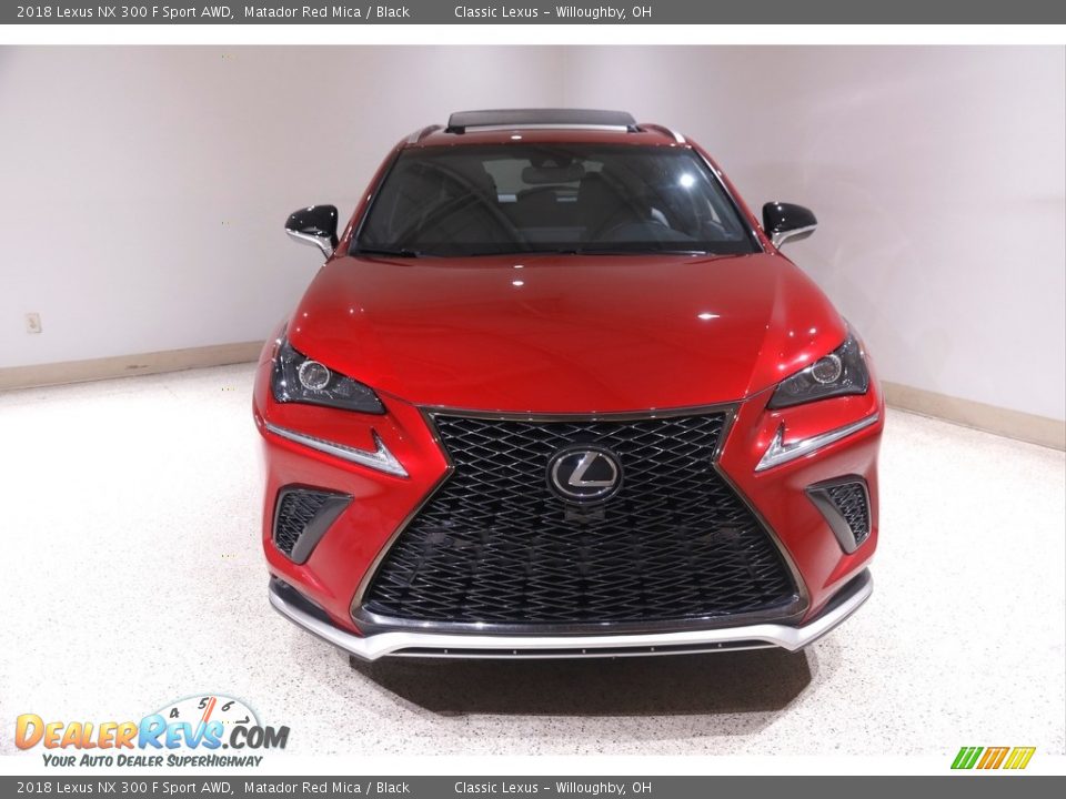 2018 Lexus NX 300 F Sport AWD Matador Red Mica / Black Photo #2