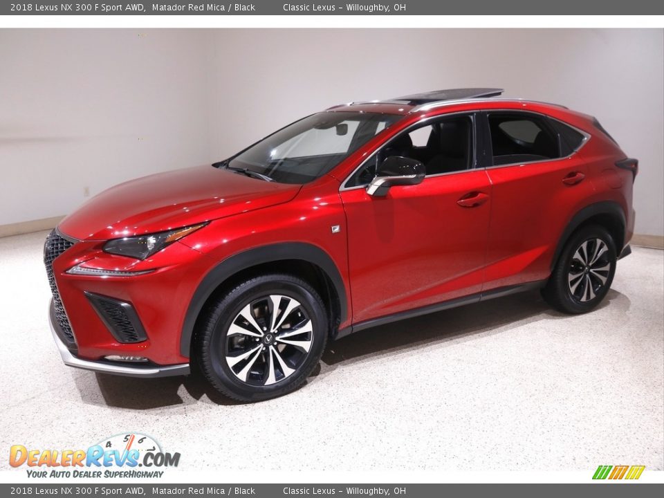 2018 Lexus NX 300 F Sport AWD Matador Red Mica / Black Photo #3