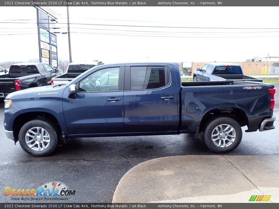 2023 Chevrolet Silverado 1500 LT Crew Cab 4x4 Northsky Blue Metallic / Jet Black Photo #7