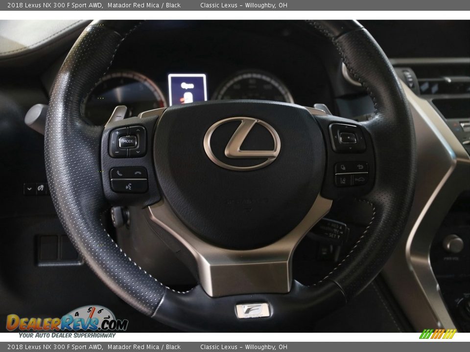 2018 Lexus NX 300 F Sport AWD Matador Red Mica / Black Photo #7