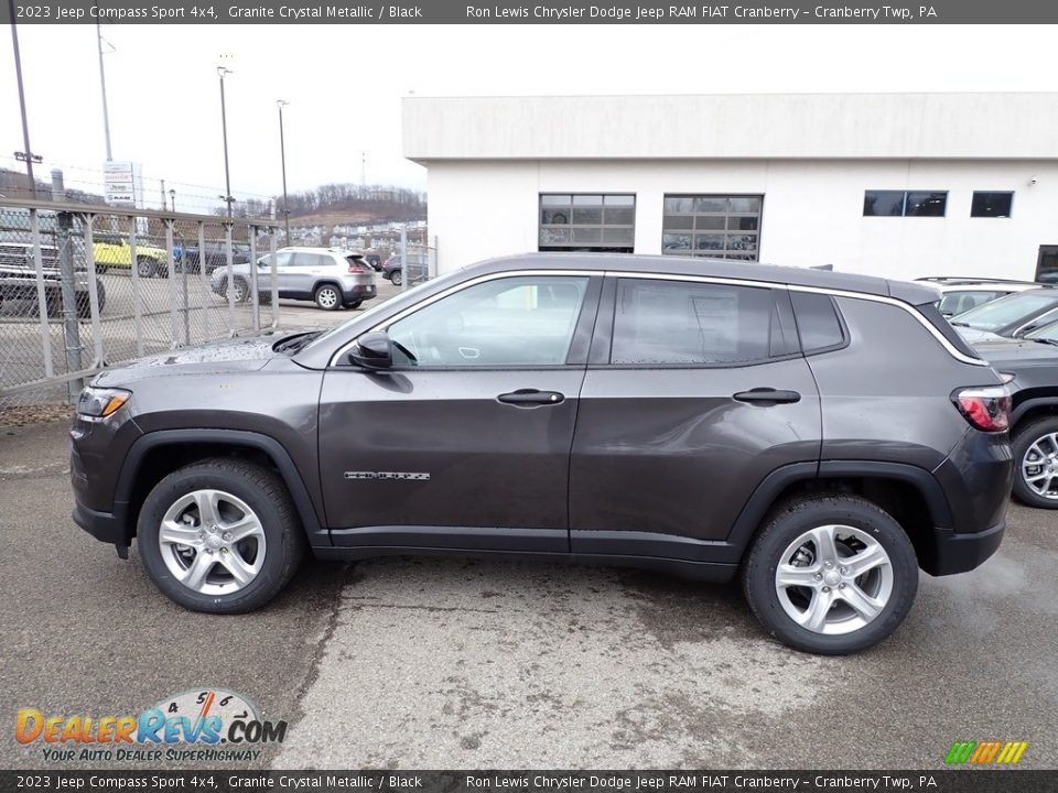 2023 Jeep Compass Sport 4x4 Granite Crystal Metallic / Black Photo #2