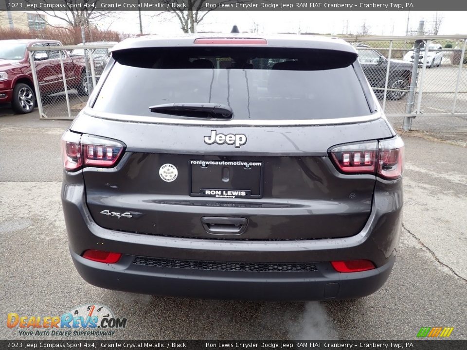 2023 Jeep Compass Sport 4x4 Granite Crystal Metallic / Black Photo #4