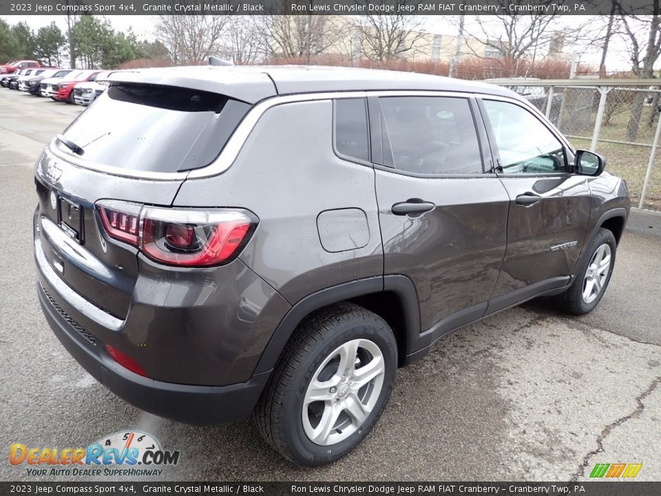 2023 Jeep Compass Sport 4x4 Granite Crystal Metallic / Black Photo #5