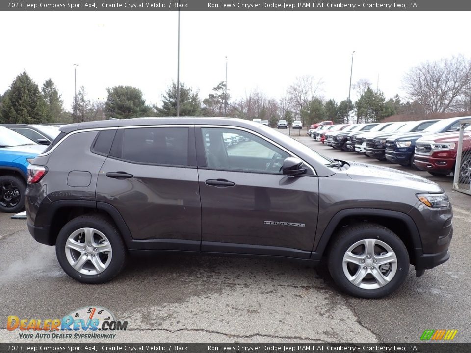 2023 Jeep Compass Sport 4x4 Granite Crystal Metallic / Black Photo #6