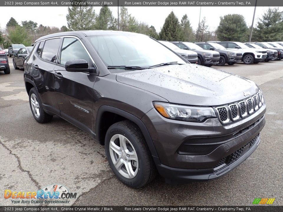 2023 Jeep Compass Sport 4x4 Granite Crystal Metallic / Black Photo #7