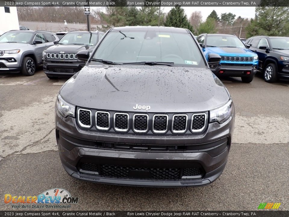 2023 Jeep Compass Sport 4x4 Granite Crystal Metallic / Black Photo #8