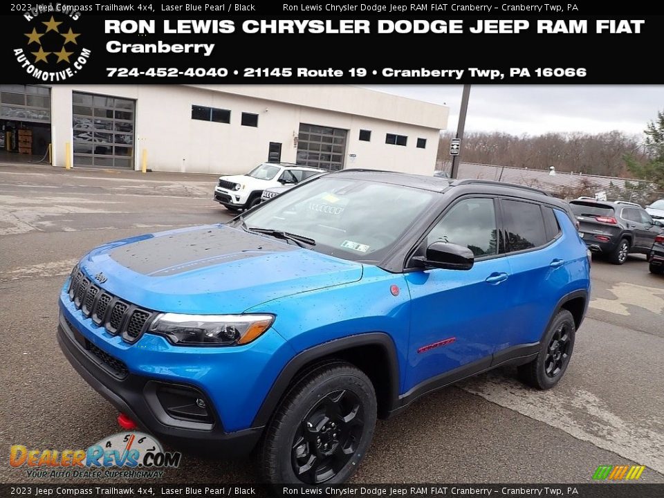 2023 Jeep Compass Trailhawk 4x4 Laser Blue Pearl / Black Photo #1