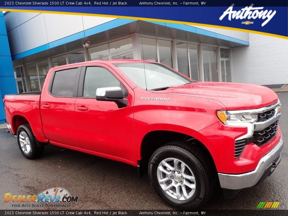 2023 Chevrolet Silverado 1500 LT Crew Cab 4x4 Red Hot / Jet Black Photo #1