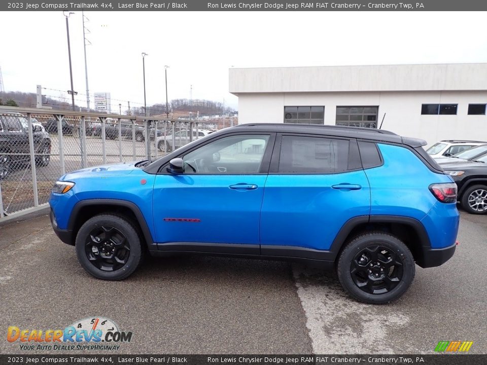 2023 Jeep Compass Trailhawk 4x4 Laser Blue Pearl / Black Photo #2