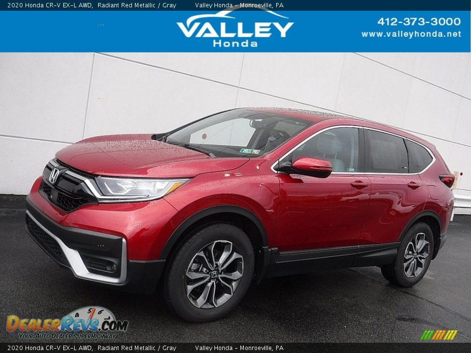 2020 Honda CR-V EX-L AWD Radiant Red Metallic / Gray Photo #1