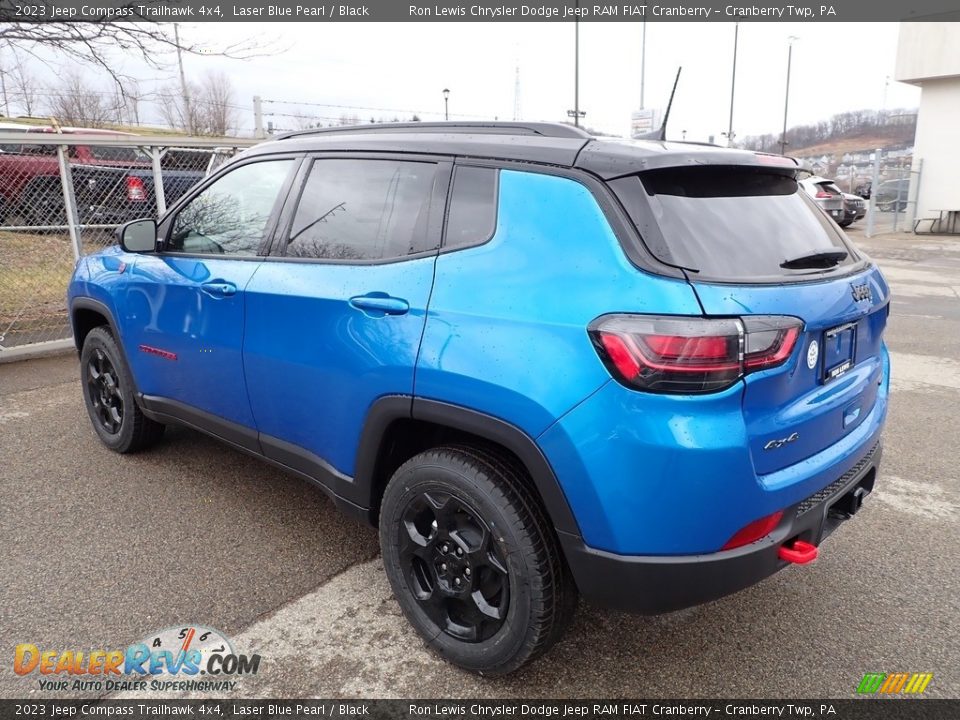 2023 Jeep Compass Trailhawk 4x4 Laser Blue Pearl / Black Photo #3