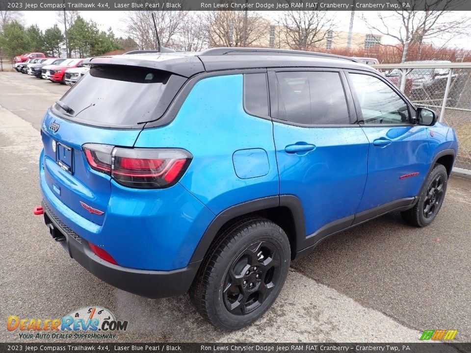 2023 Jeep Compass Trailhawk 4x4 Laser Blue Pearl / Black Photo #5