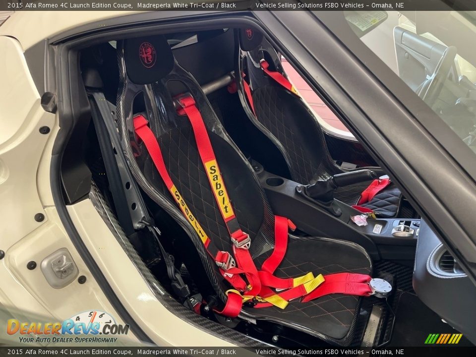 Black Interior - 2015 Alfa Romeo 4C Launch Edition Coupe Photo #3