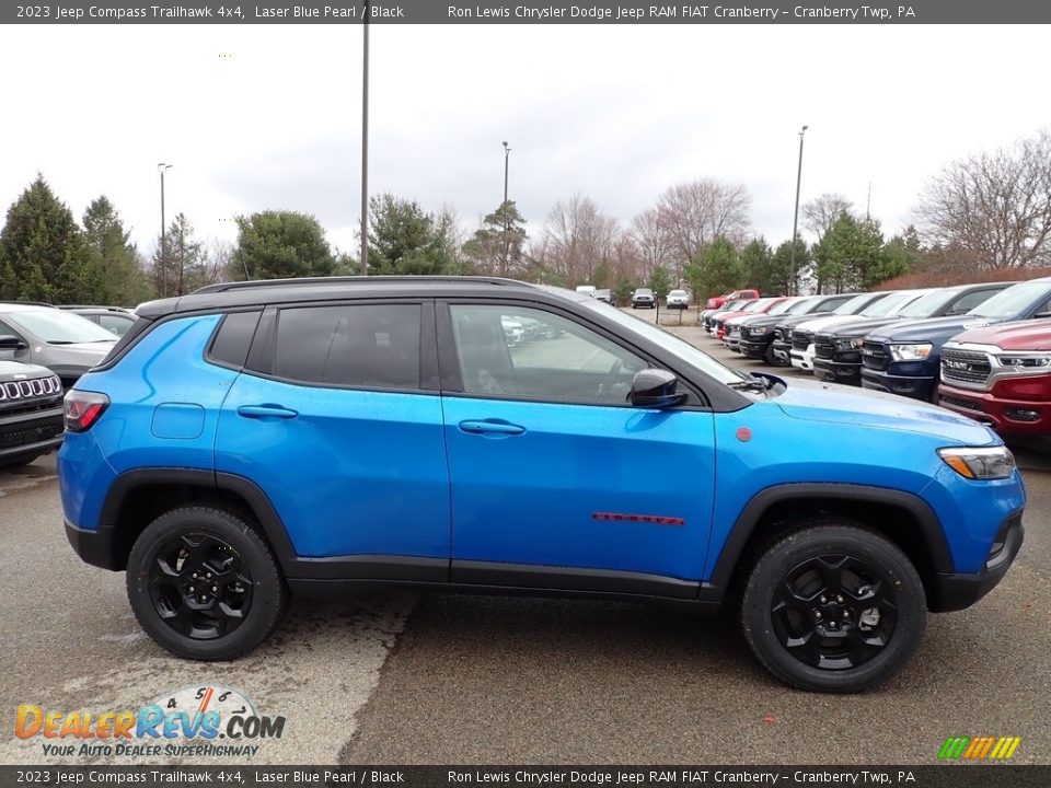 2023 Jeep Compass Trailhawk 4x4 Laser Blue Pearl / Black Photo #6