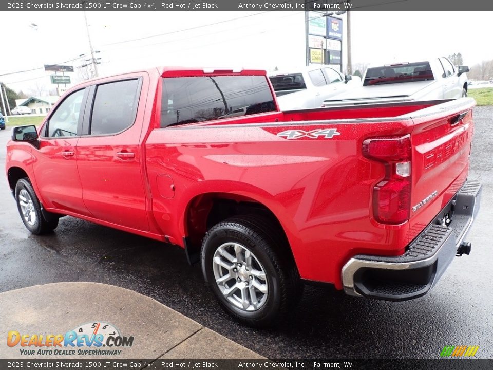 2023 Chevrolet Silverado 1500 LT Crew Cab 4x4 Red Hot / Jet Black Photo #6