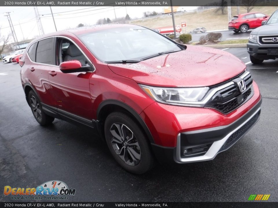 2020 Honda CR-V EX-L AWD Radiant Red Metallic / Gray Photo #6