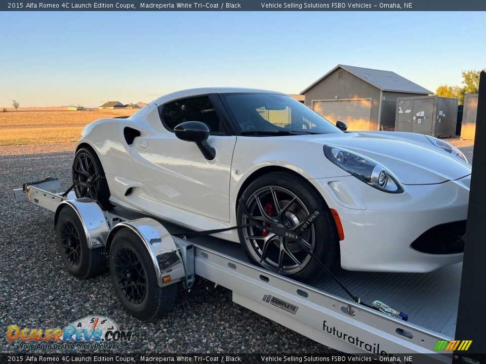 2015 Alfa Romeo 4C Launch Edition Coupe Madreperla White Tri-Coat / Black Photo #6