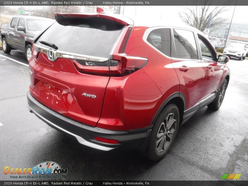 2020 Honda CR-V EX-L AWD Radiant Red Metallic / Gray Photo #7