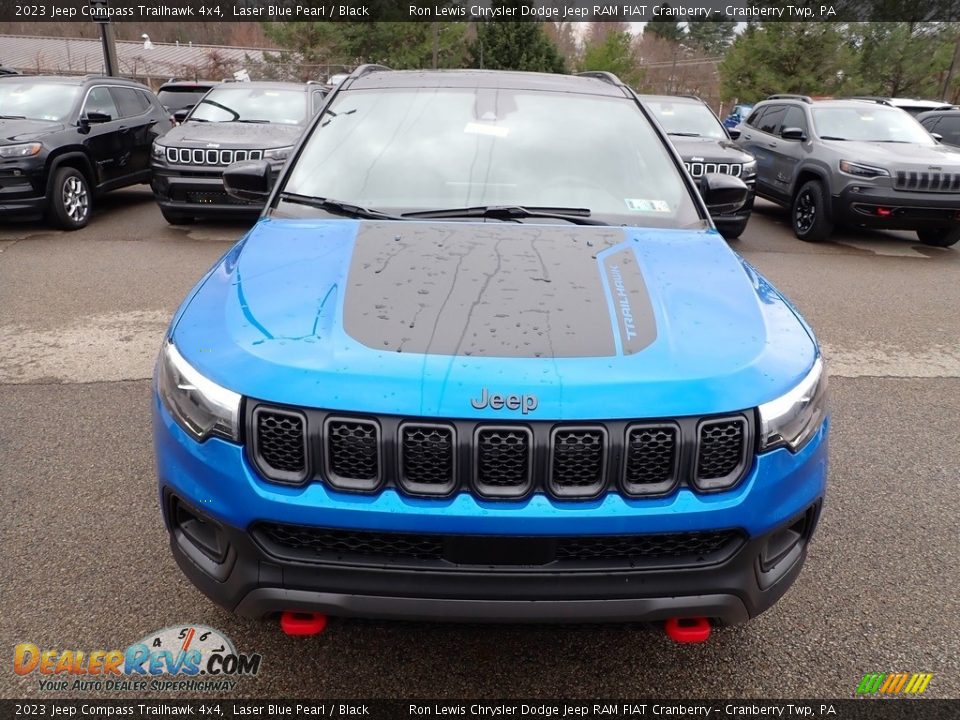 2023 Jeep Compass Trailhawk 4x4 Laser Blue Pearl / Black Photo #8