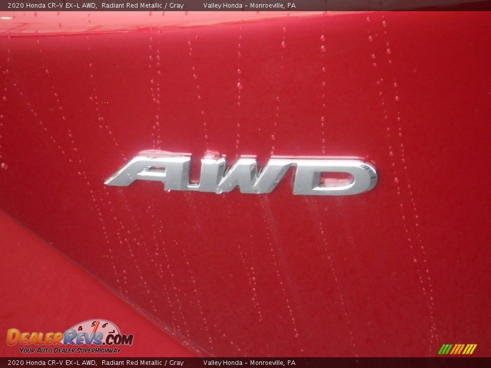 2020 Honda CR-V EX-L AWD Radiant Red Metallic / Gray Photo #8